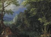 Gillis van Coninxloo Mountainous Landscape. oil painting artist